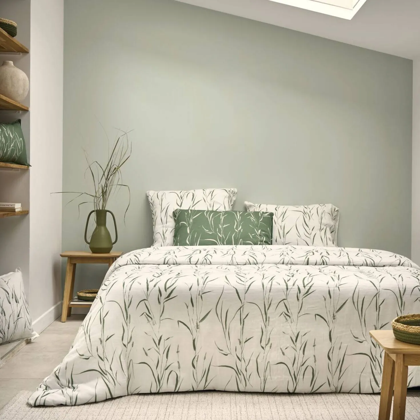 Parure de lit gaze de coton Vulpin