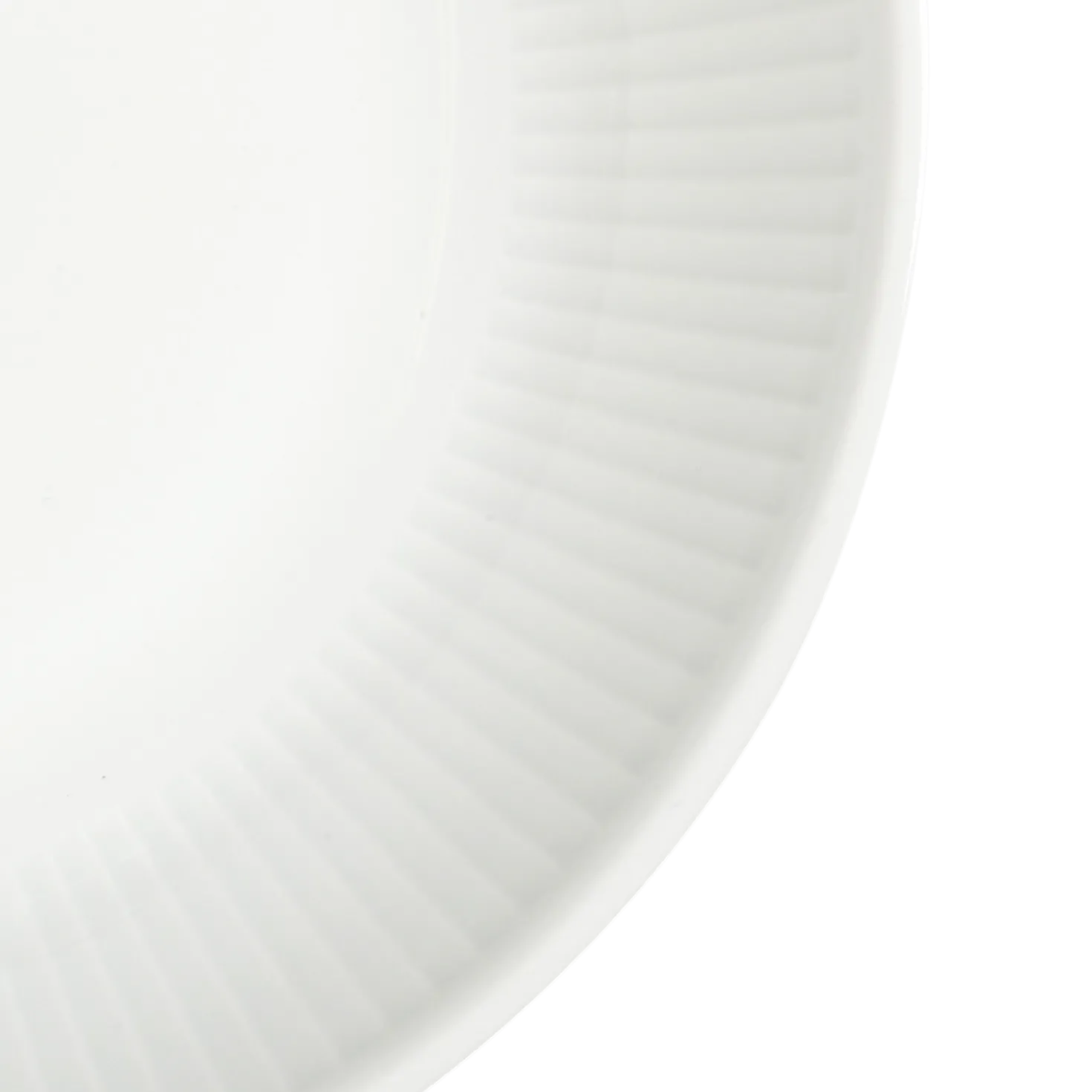 PILLIVUYT Lot de 6 Assiettes creuses en porcelaine D20cm Plissé