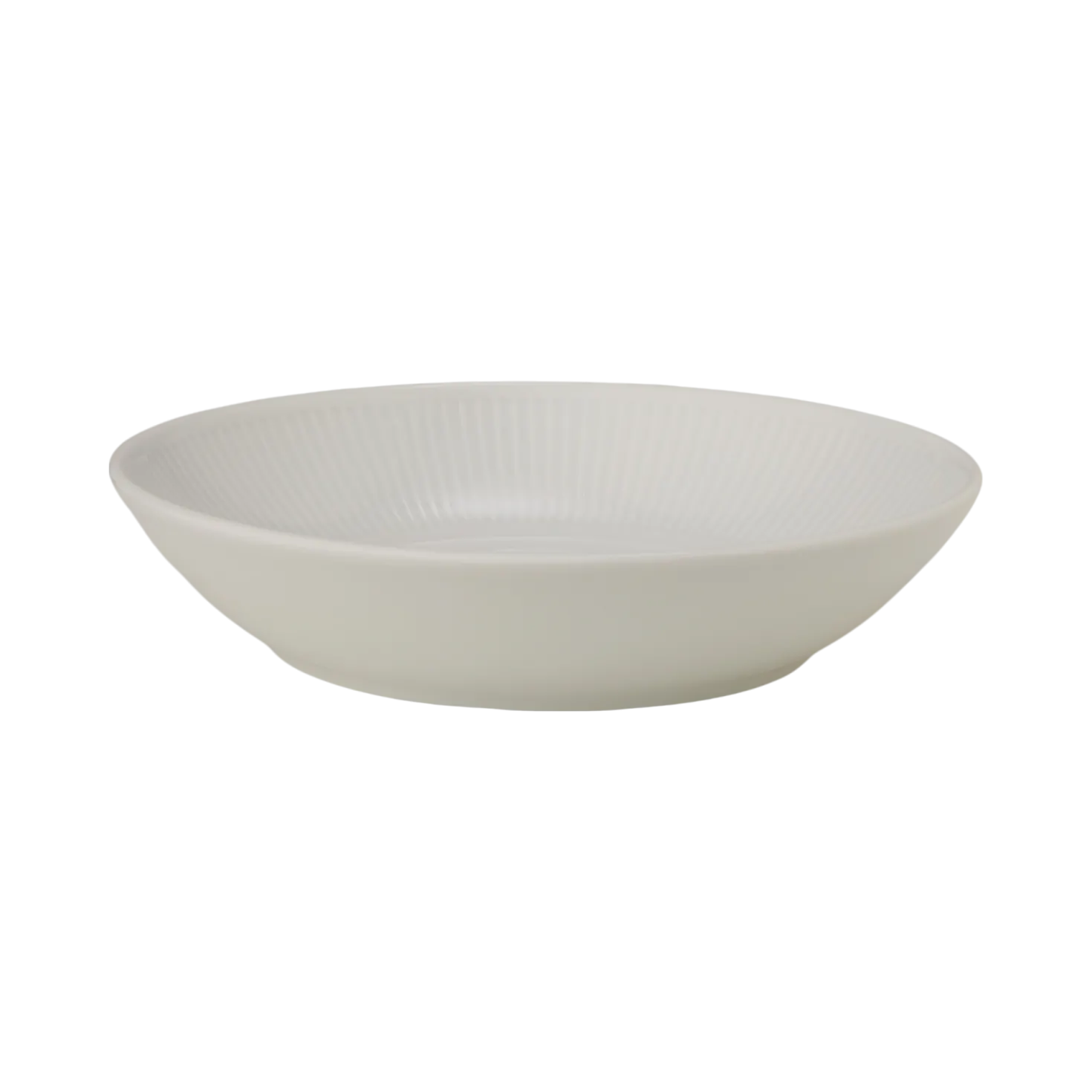 PILLIVUYT Lot de 6 Assiettes creuses en porcelaine D20cm Plissé