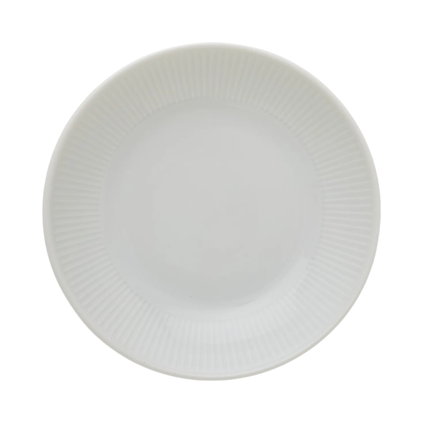 PILLIVUYT Lot de 6 Assiettes creuses en porcelaine D20cm Plissé
