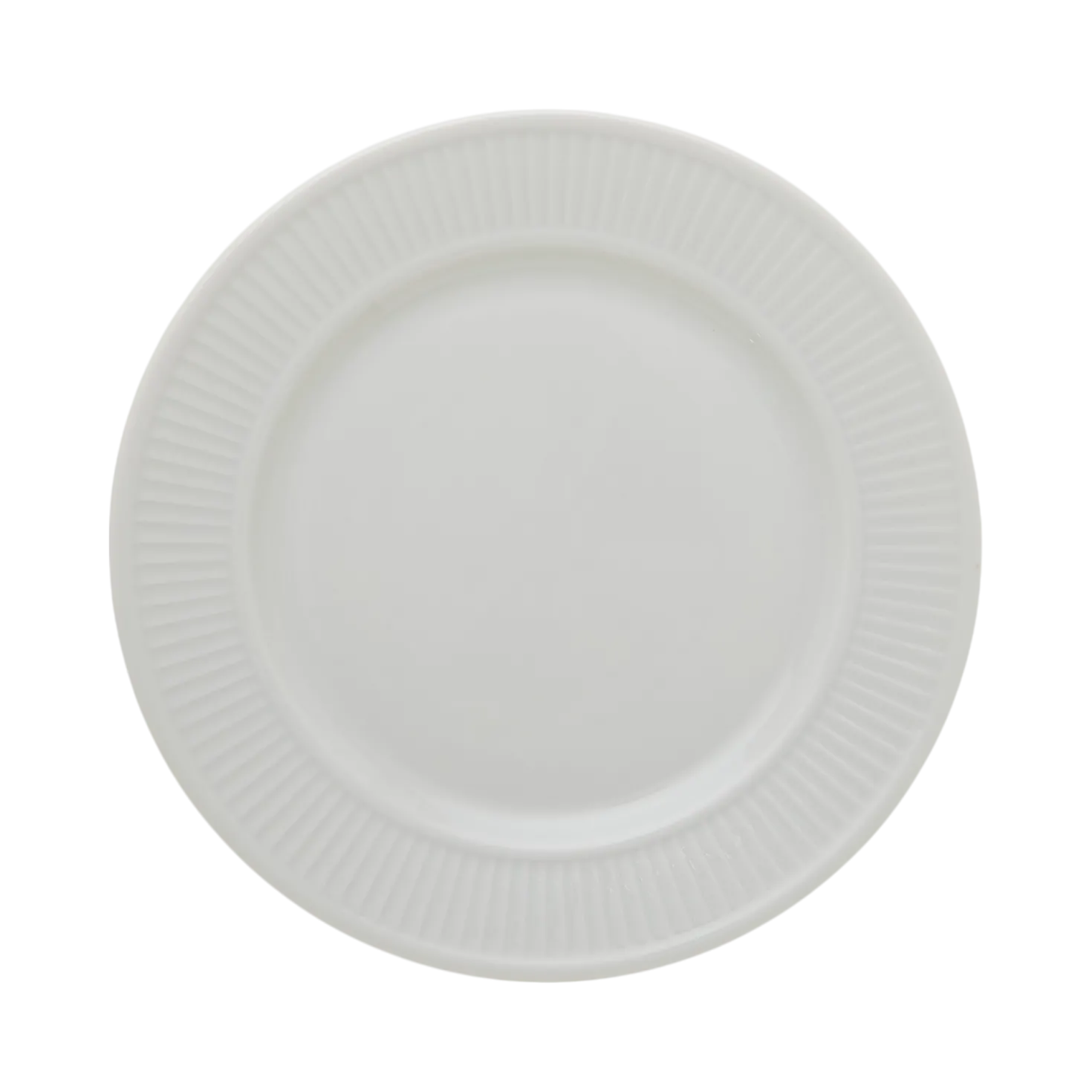 PILLIVUYT Lot de 6 Assiettes à dessert en porcelaine D22cm Plissé