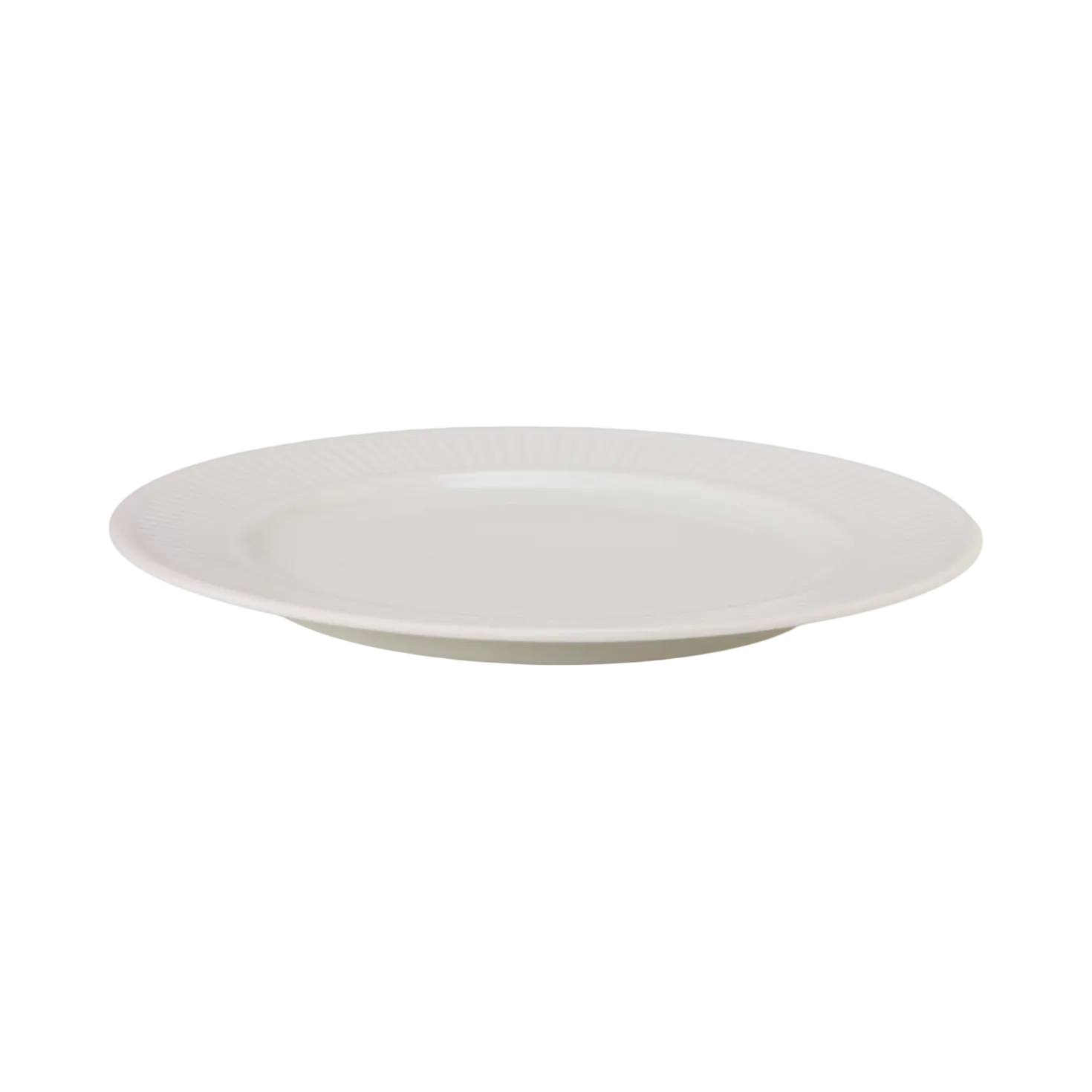 PILLIVUYT Lot de 6 Assiettes à dessert en porcelaine D22cm Plissé