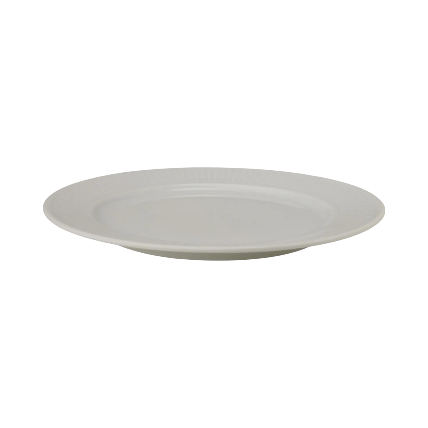 PILLIVUYT Lot de 6 Assiettes plates en porcelaine D26cmPlissé