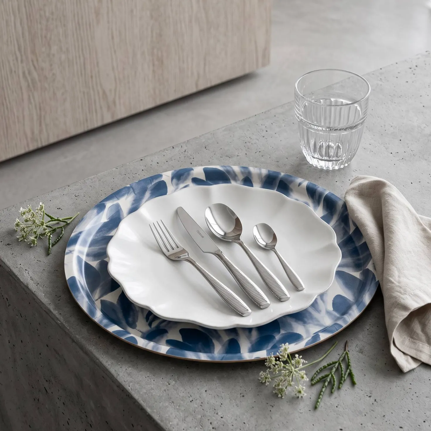 Plateau rond 42cm Plantain