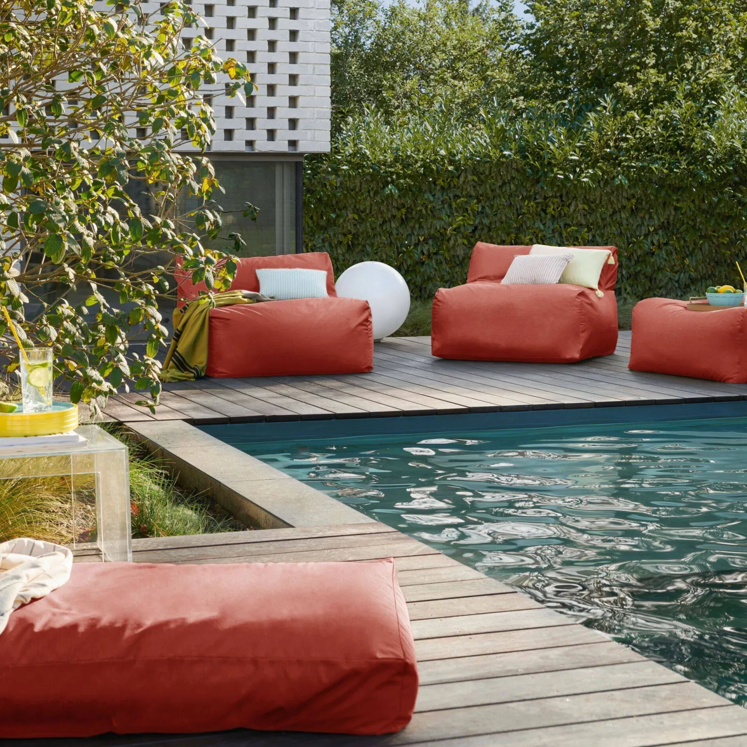 Pouf Bain de soleil Recyclé Heva