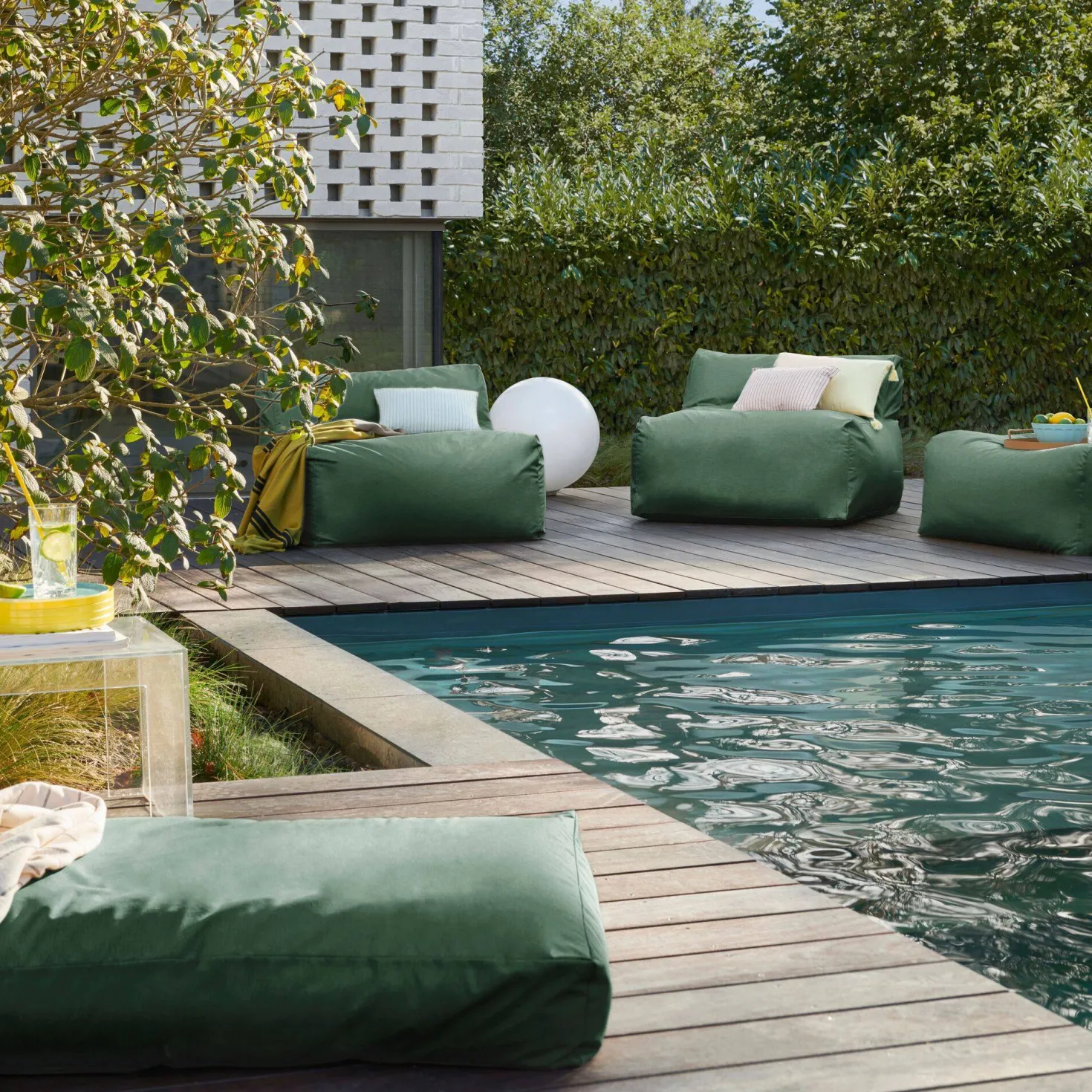 Pouf Bain de soleil Recyclé Heva