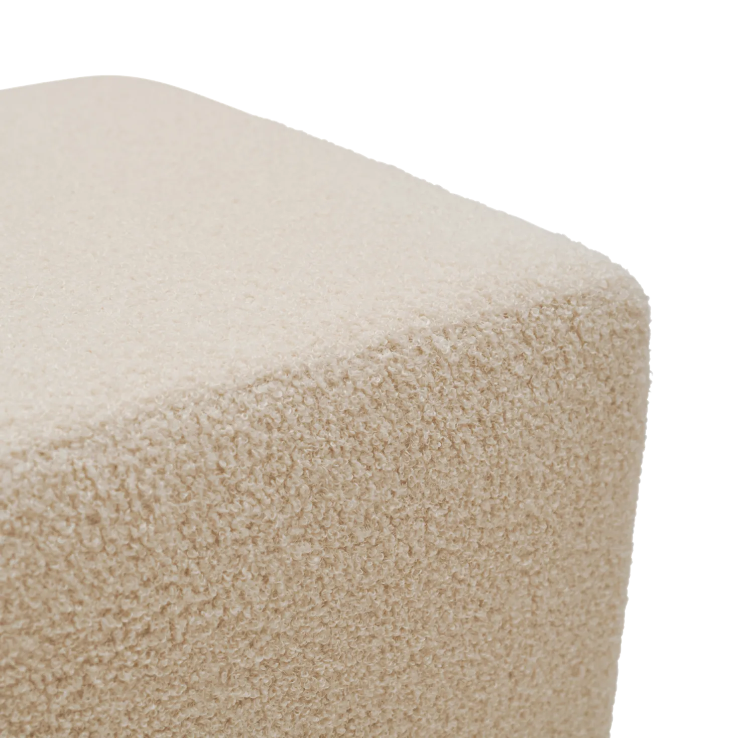 Pouf bouclette carré Ome