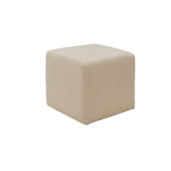 Pouf bouclette carré Ome