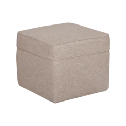 Pouf carré tissu Ondine
