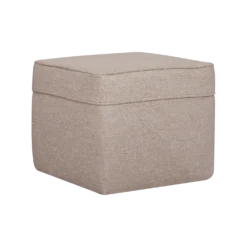 Pouf carré tissu Ondine
