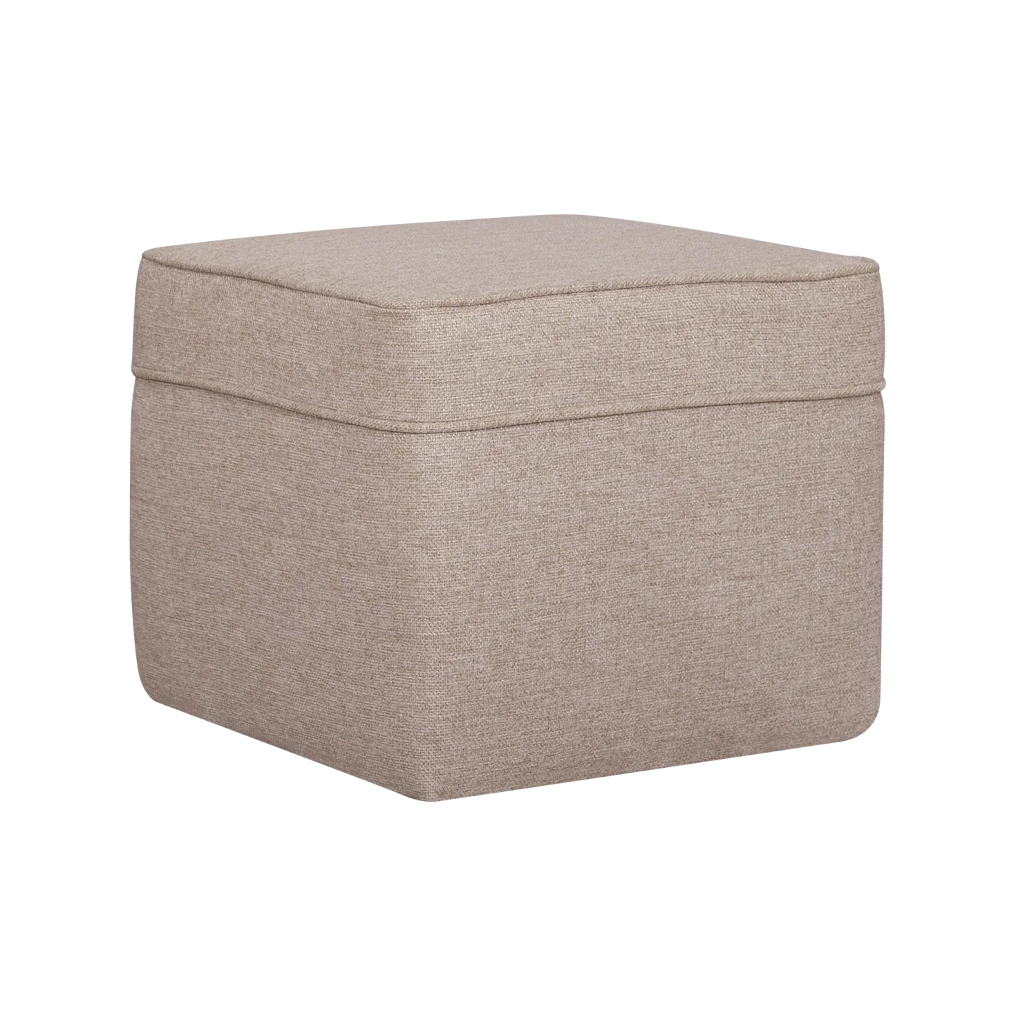 Pouf carré tissu Ondine
