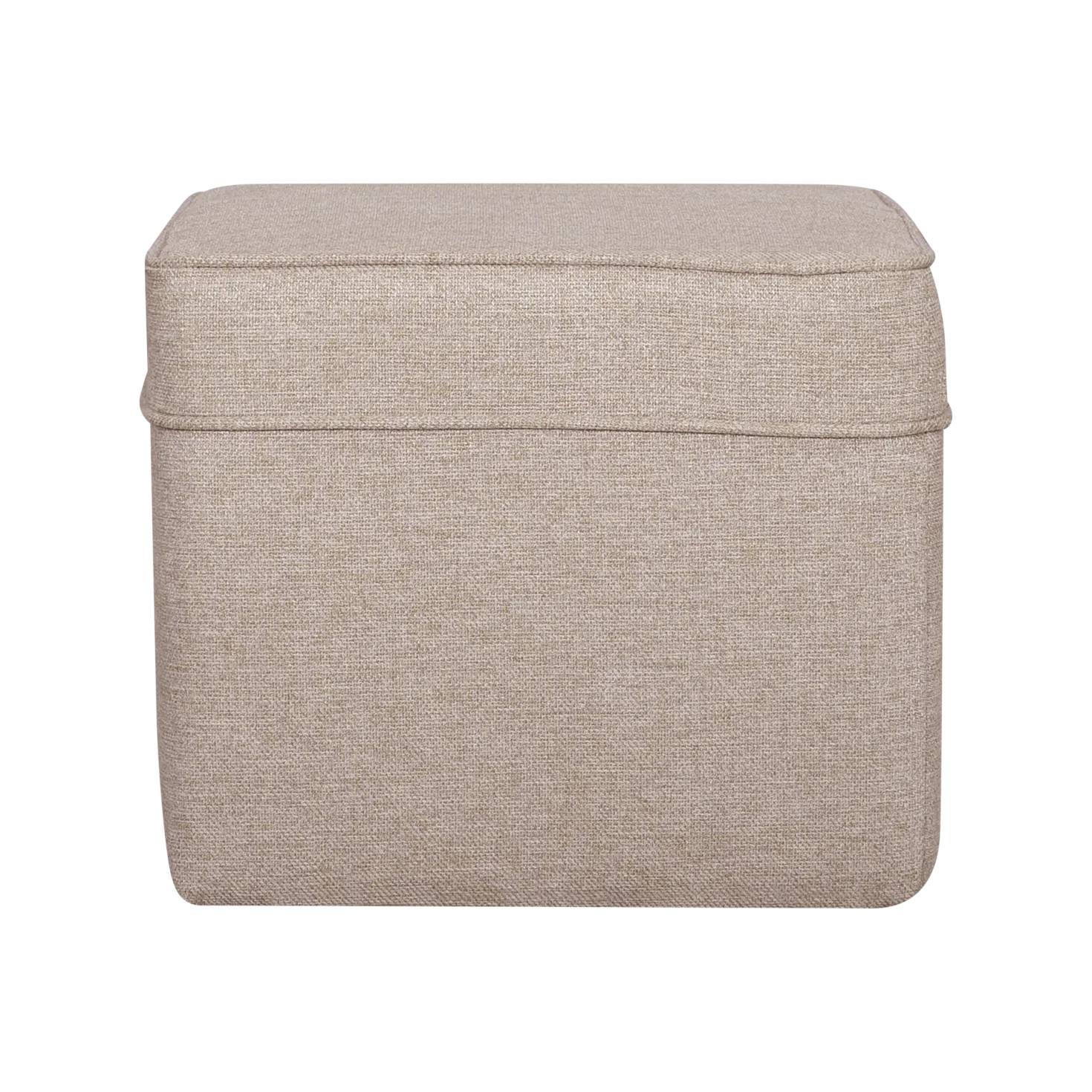 Pouf carré tissu Ondine