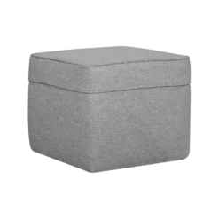 Pouf carré tissu Ondine