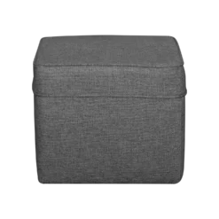 Pouf carré tissu Ondine