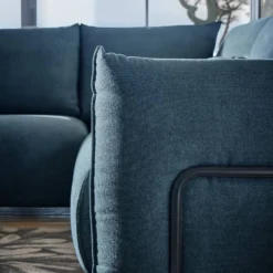 Pouf pour canapé modulable tissu Solal