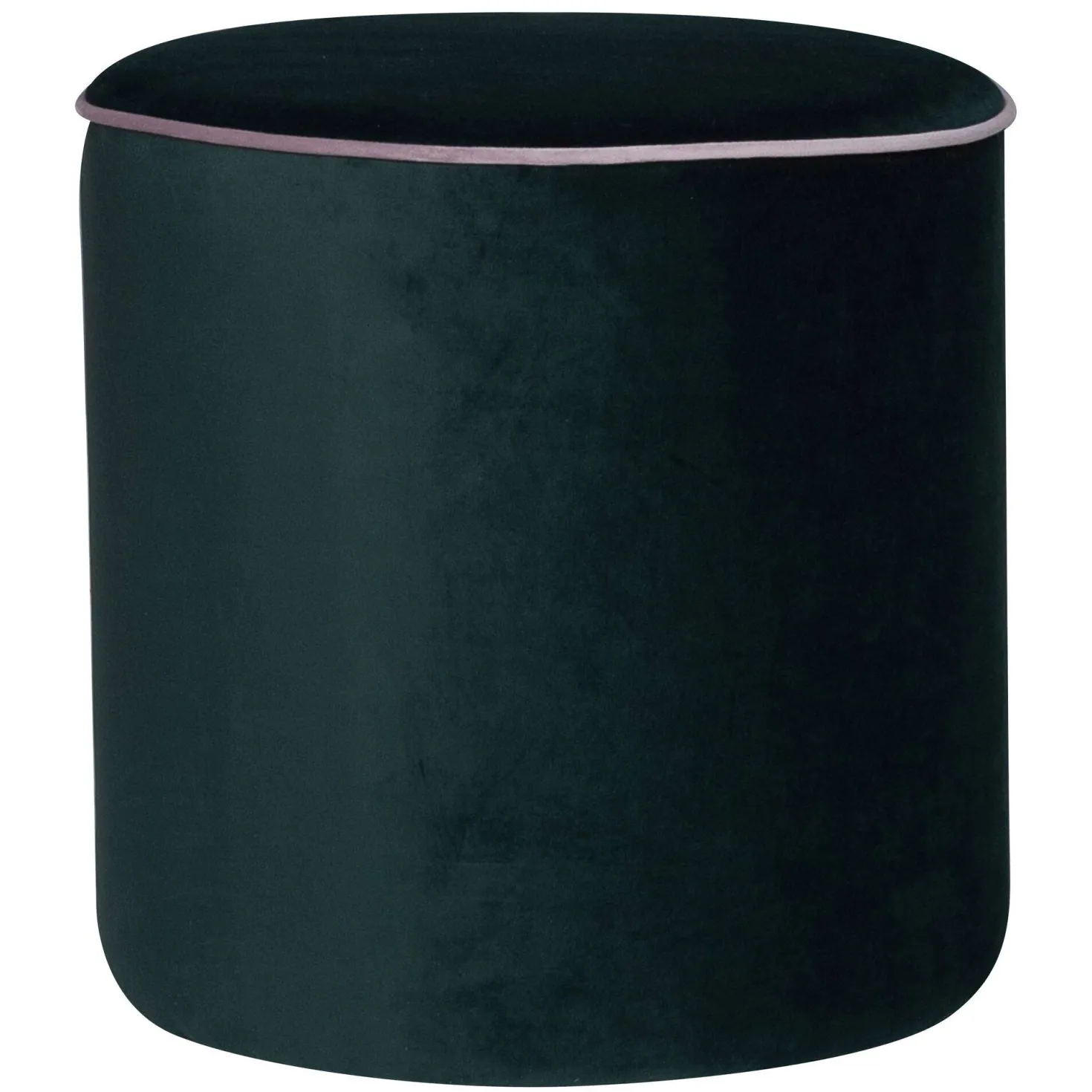 Pouf rond velours Léo