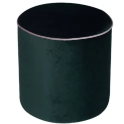 Pouf rond velours Léo