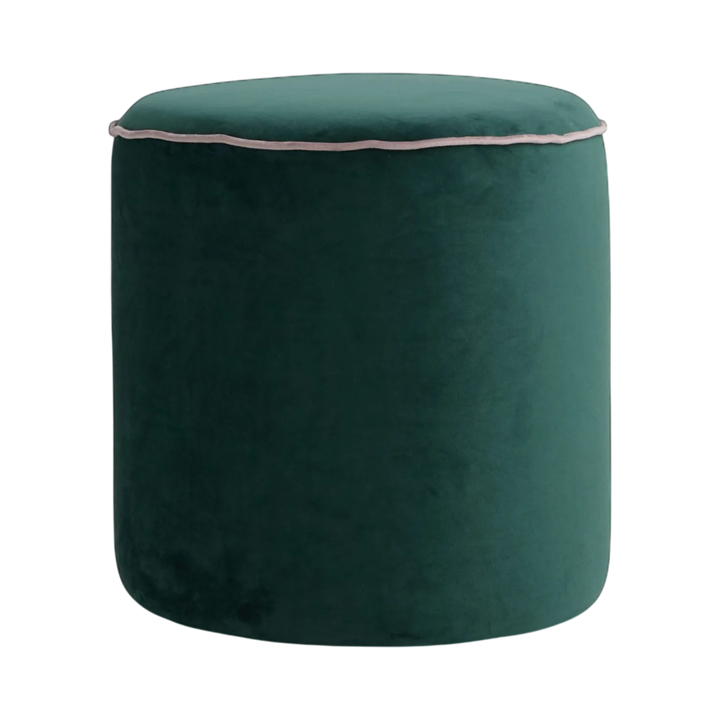 Pouf rond velours Léo