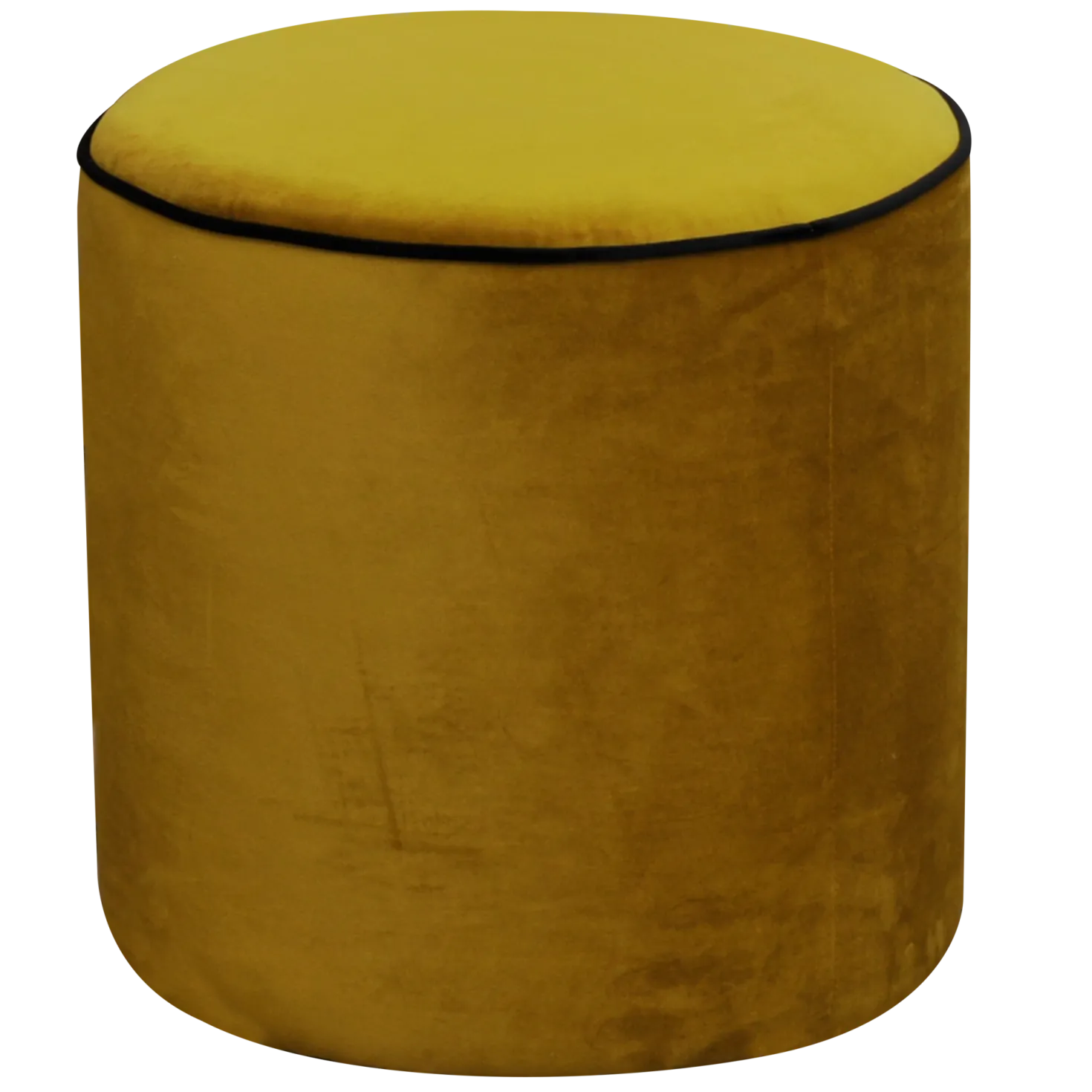 Pouf rond velours Léo