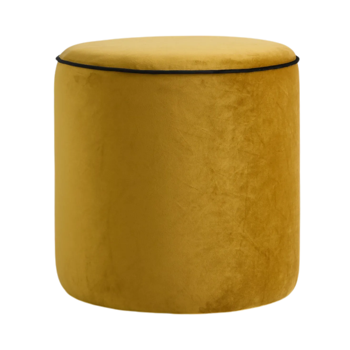Pouf rond velours Léo
