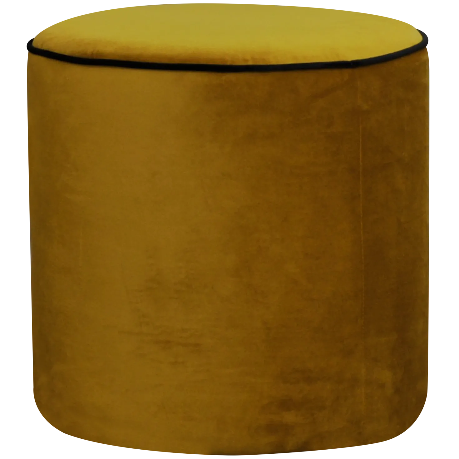 Pouf rond velours Léo