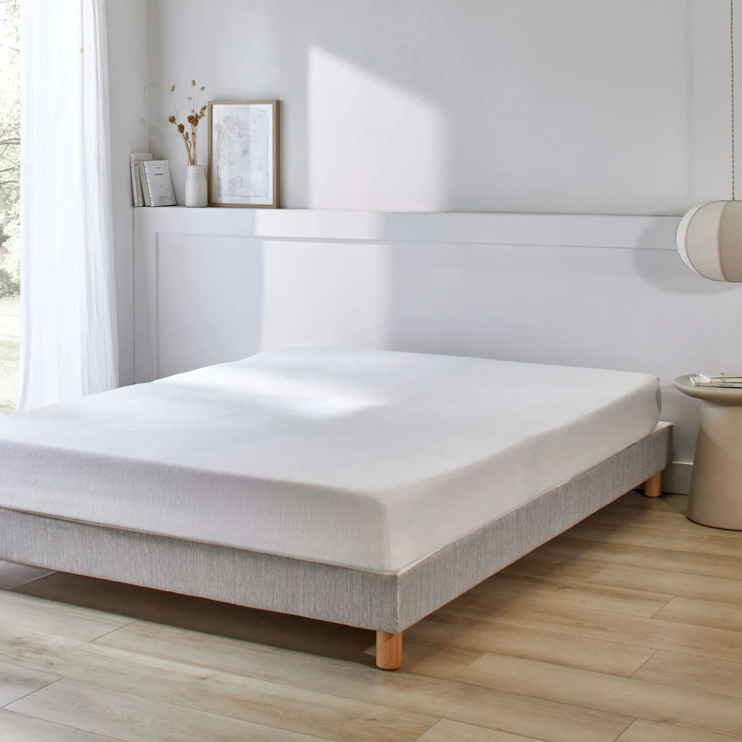 Protège matelas molleton 100% coton bonnet 30 cm Firmin