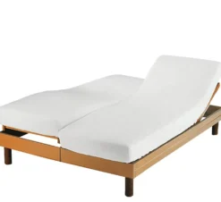 Protège matelas molleton coton bio lits duo Mona