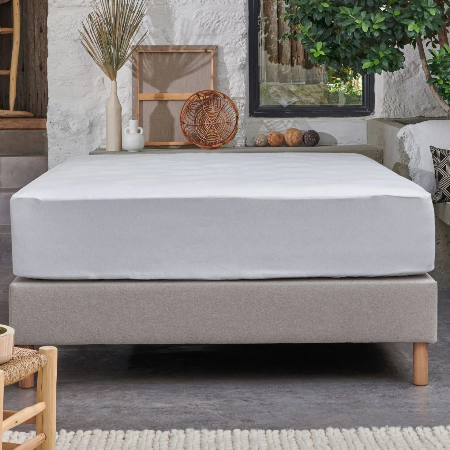 Protège matelas super épais molleton coton recyclé, Maëronn
