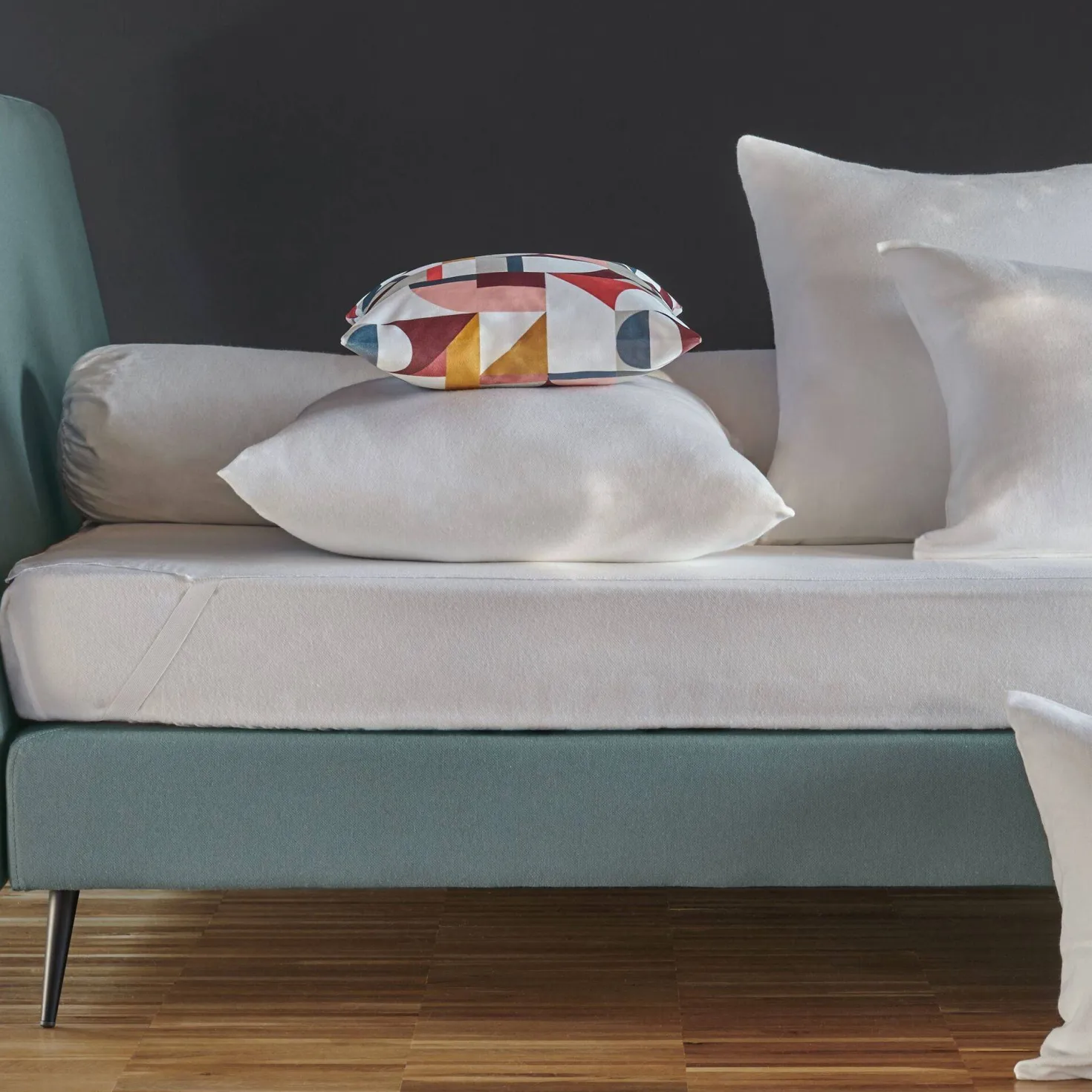 Protège traversin molleton coton bio Mona