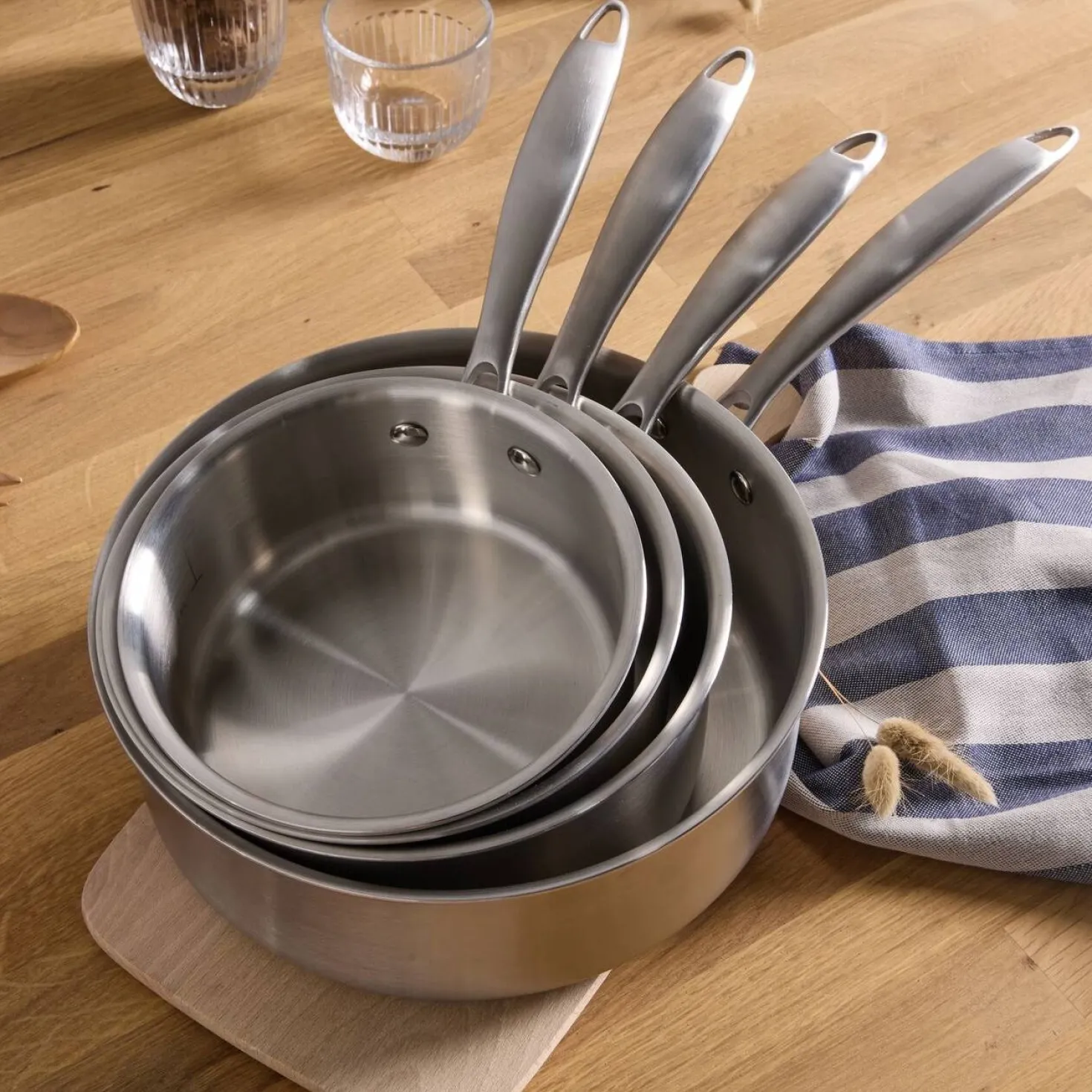 Sauteuse inox triply diamètre 24 cm Charlize