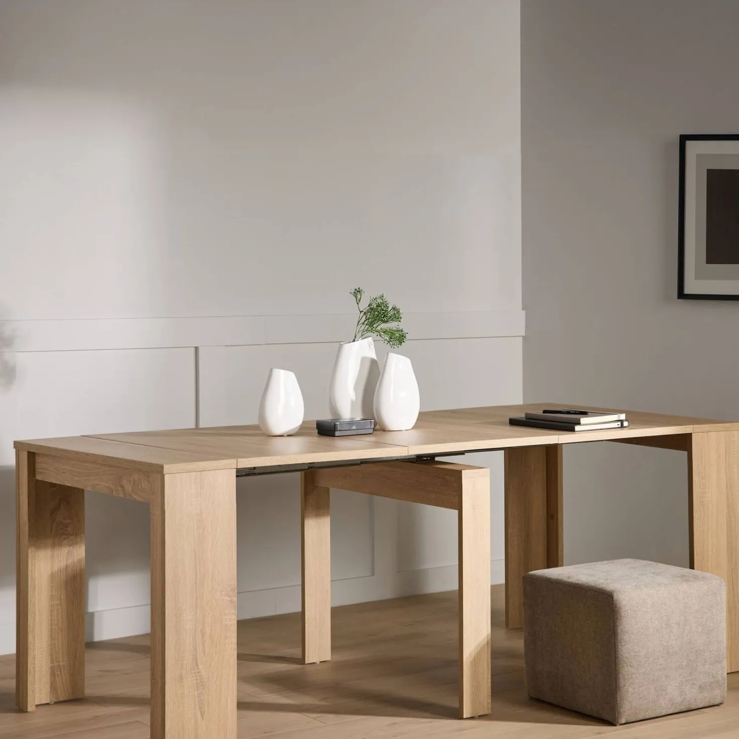 Set de 3 vases décoratifs blancs en céramique Billie