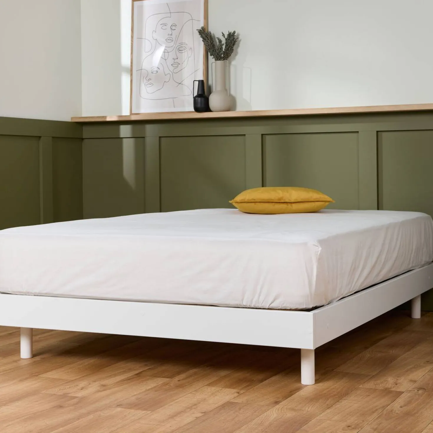 Sommier kit décor bois Elian