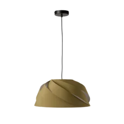 Suspension tissu torsadée vert Samantha