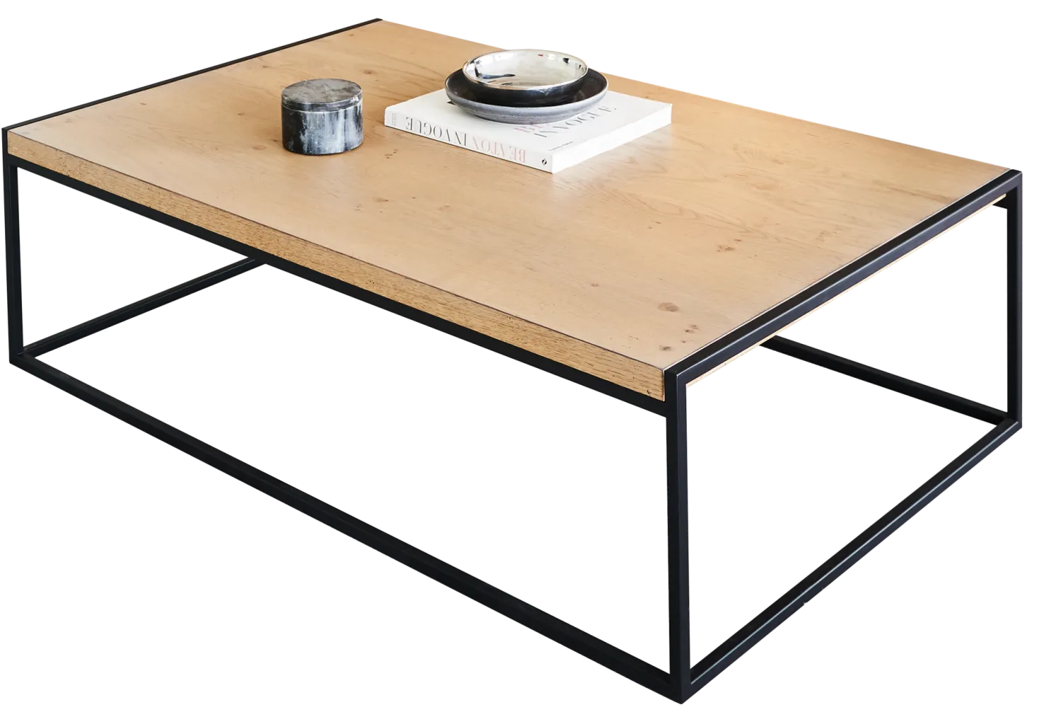 Table basse bois et métal Maddie