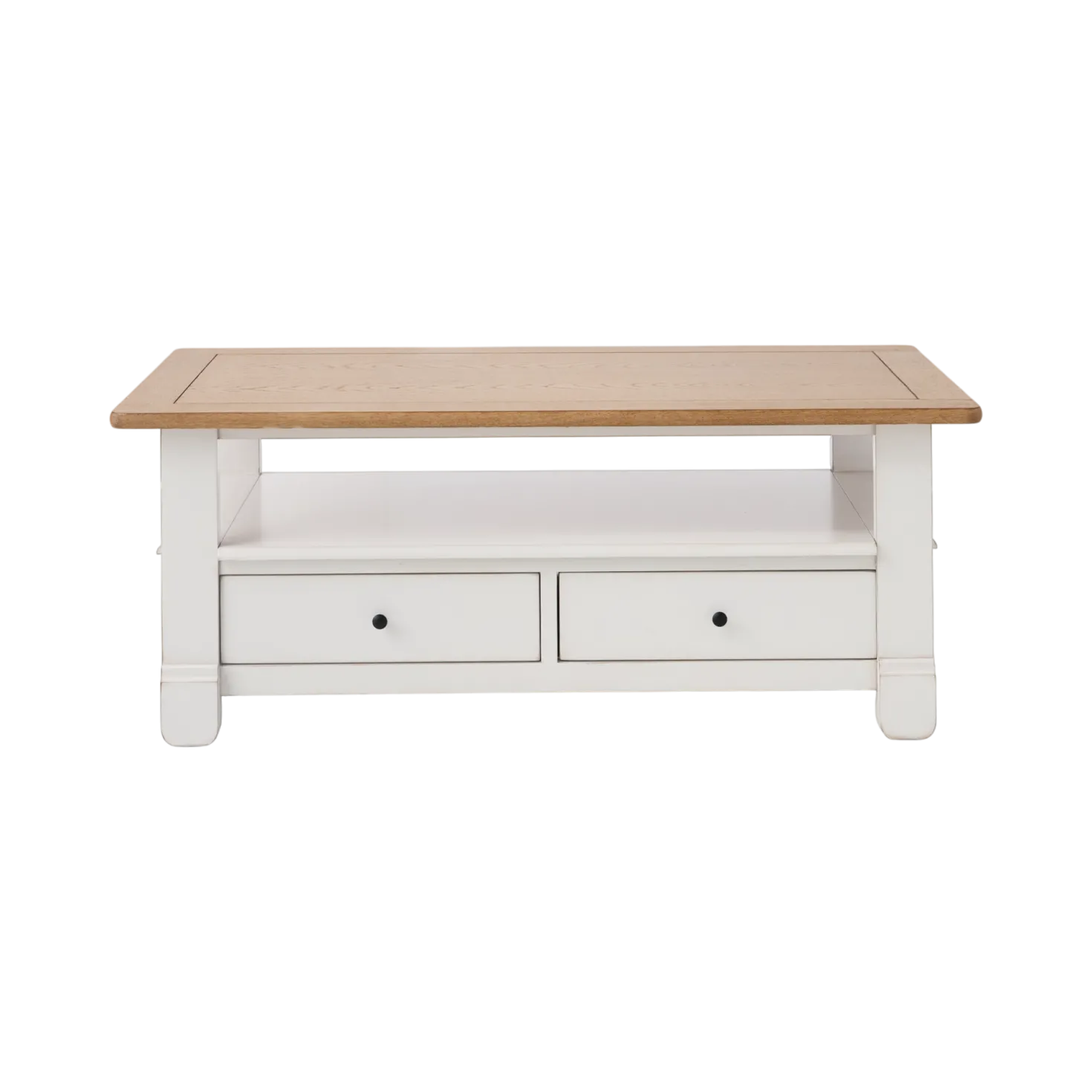 Table basse bois massif 2 tiroirs Embellie