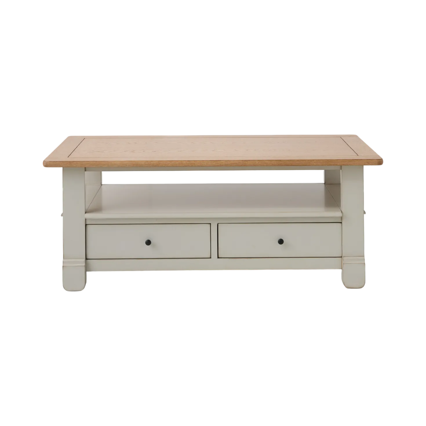 Table basse bois massif 2 tiroirs Embellie
