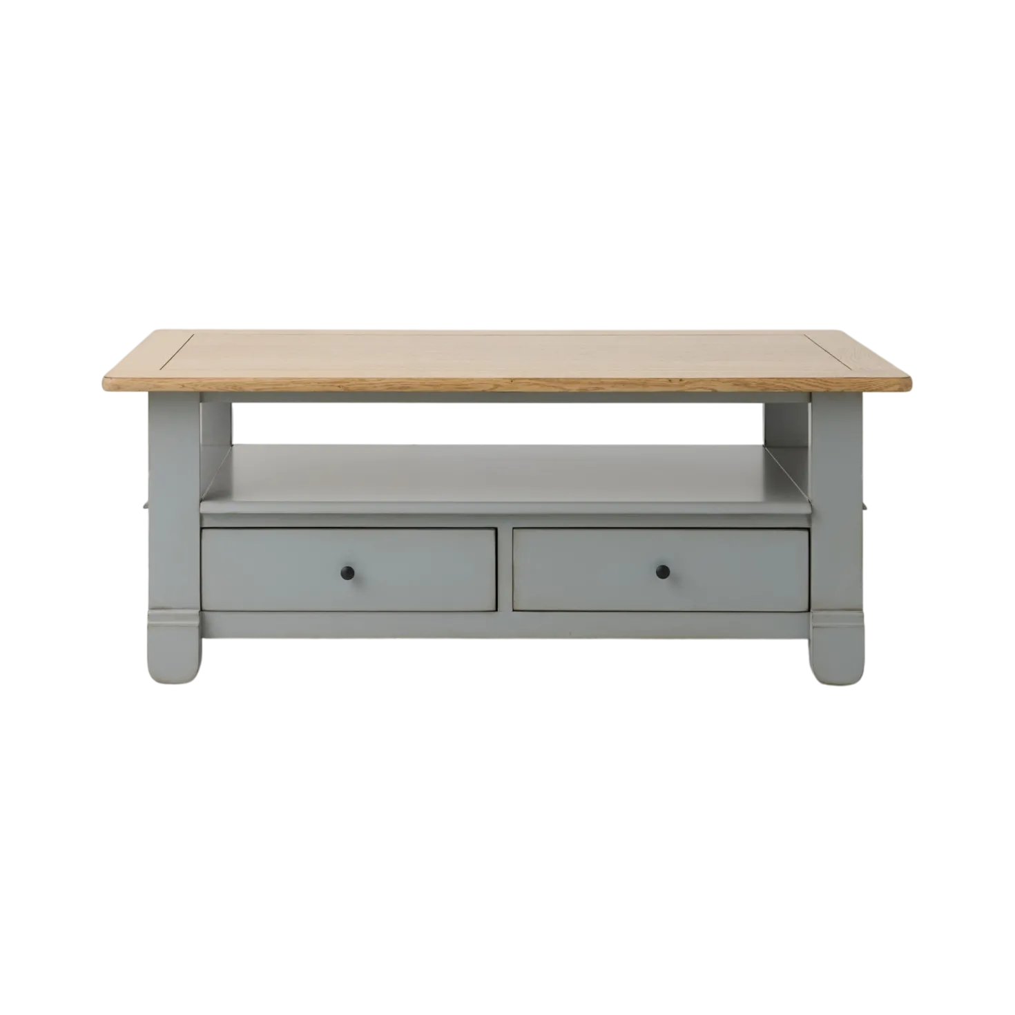 Table basse bois massif 2 tiroirs Embellie