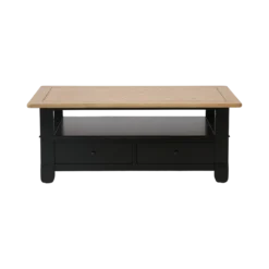 Table basse bois massif 2 tiroirs Embellie
