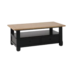 Table basse bois massif 2 tiroirs Embellie