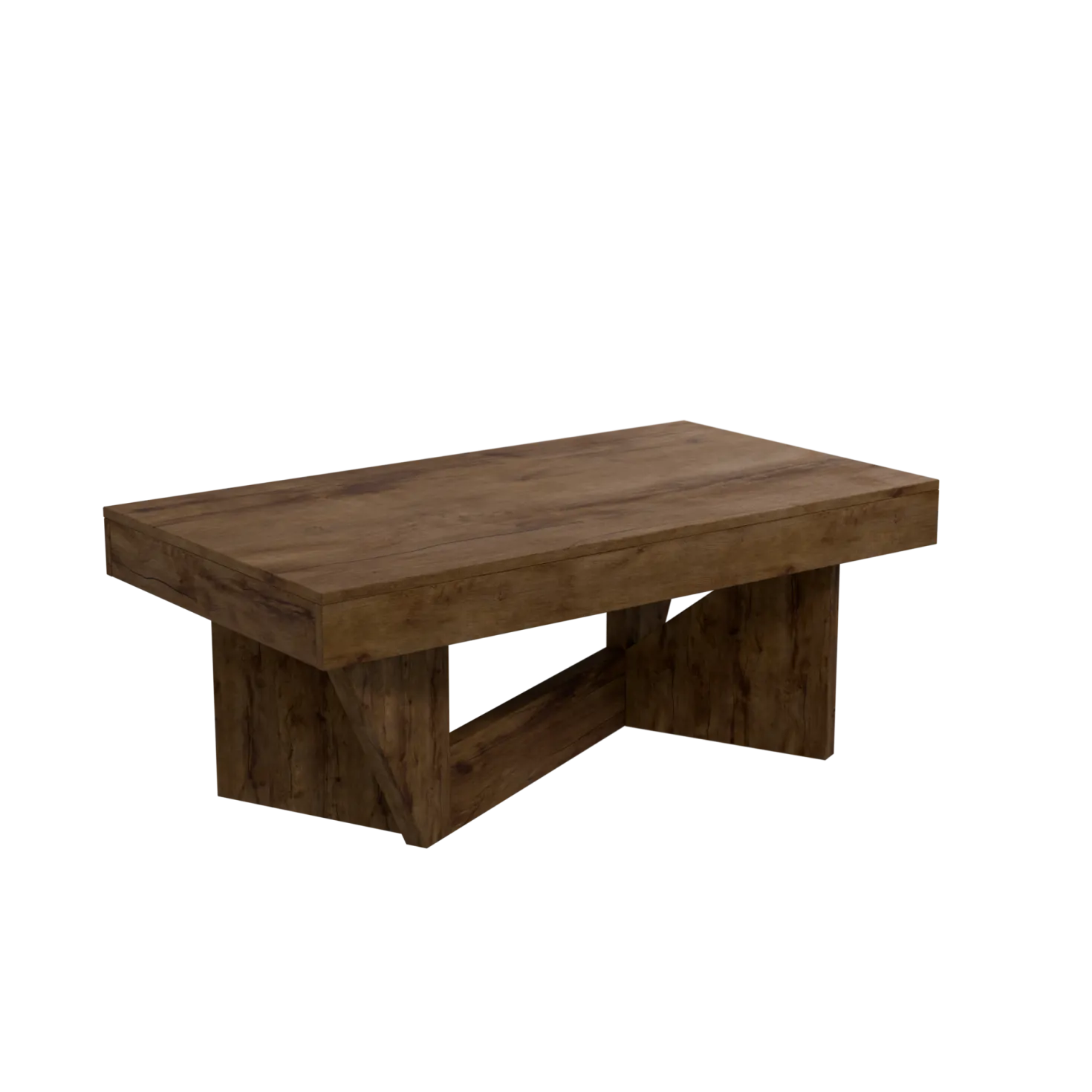Table basse relevable décor bois Gabriela
