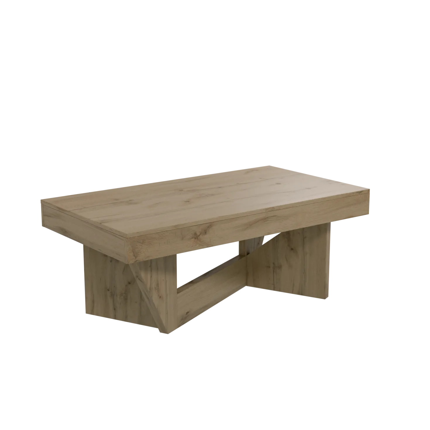 Table basse relevable décor bois Gabriela