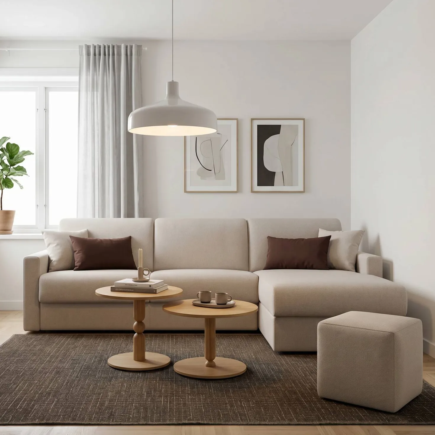 Table d'appoint bois Alicia