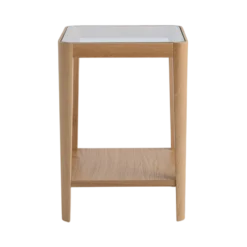 Table d'appoint bois et verre Alice
