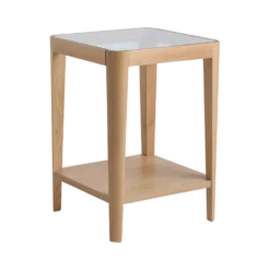 Table d'appoint bois et verre Alice