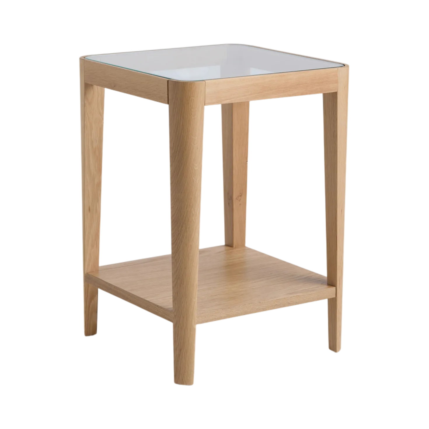 Table d'appoint bois et verre Alice