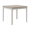 Table à manger carrée décor bois et blanc 2 à 4 personnes Adeline