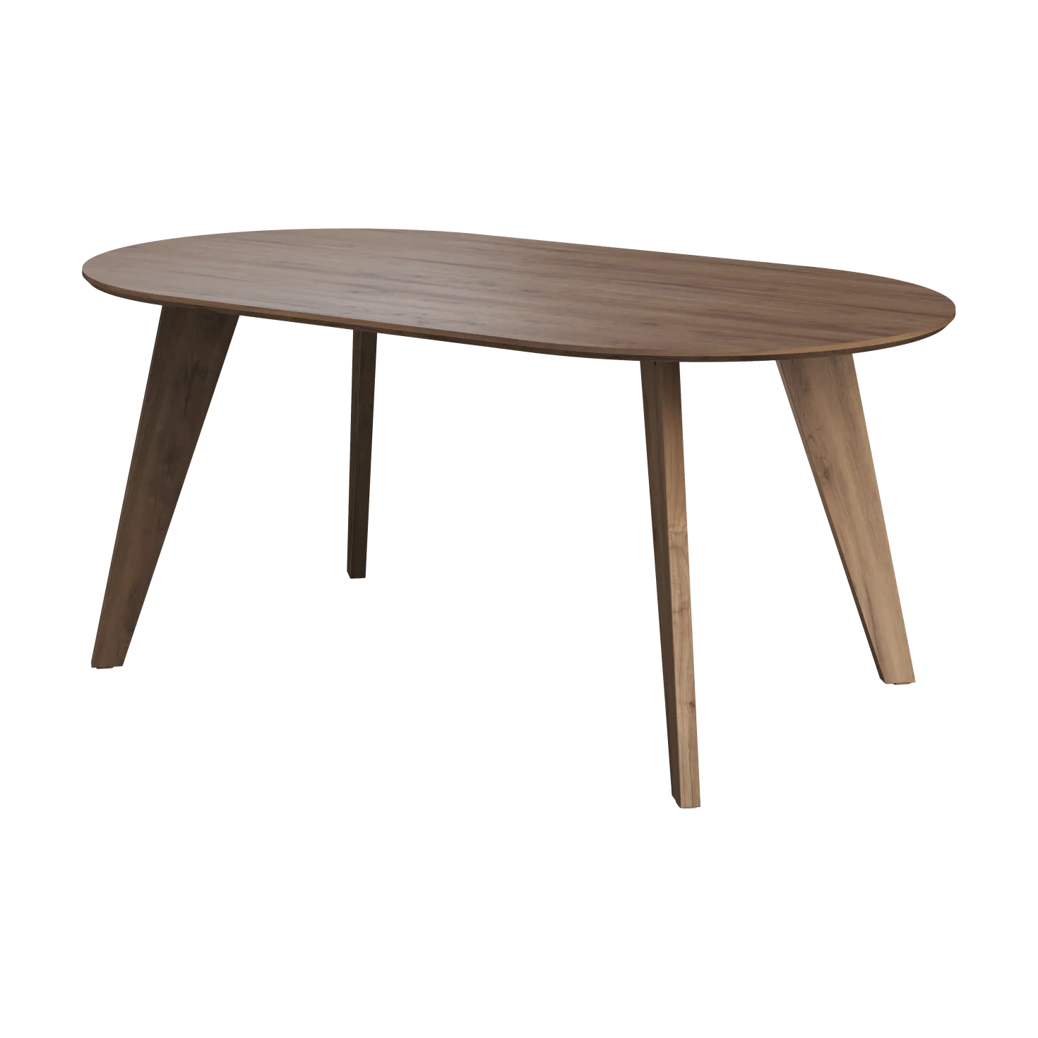 Table à manger ovale bois 6 personnes Lago