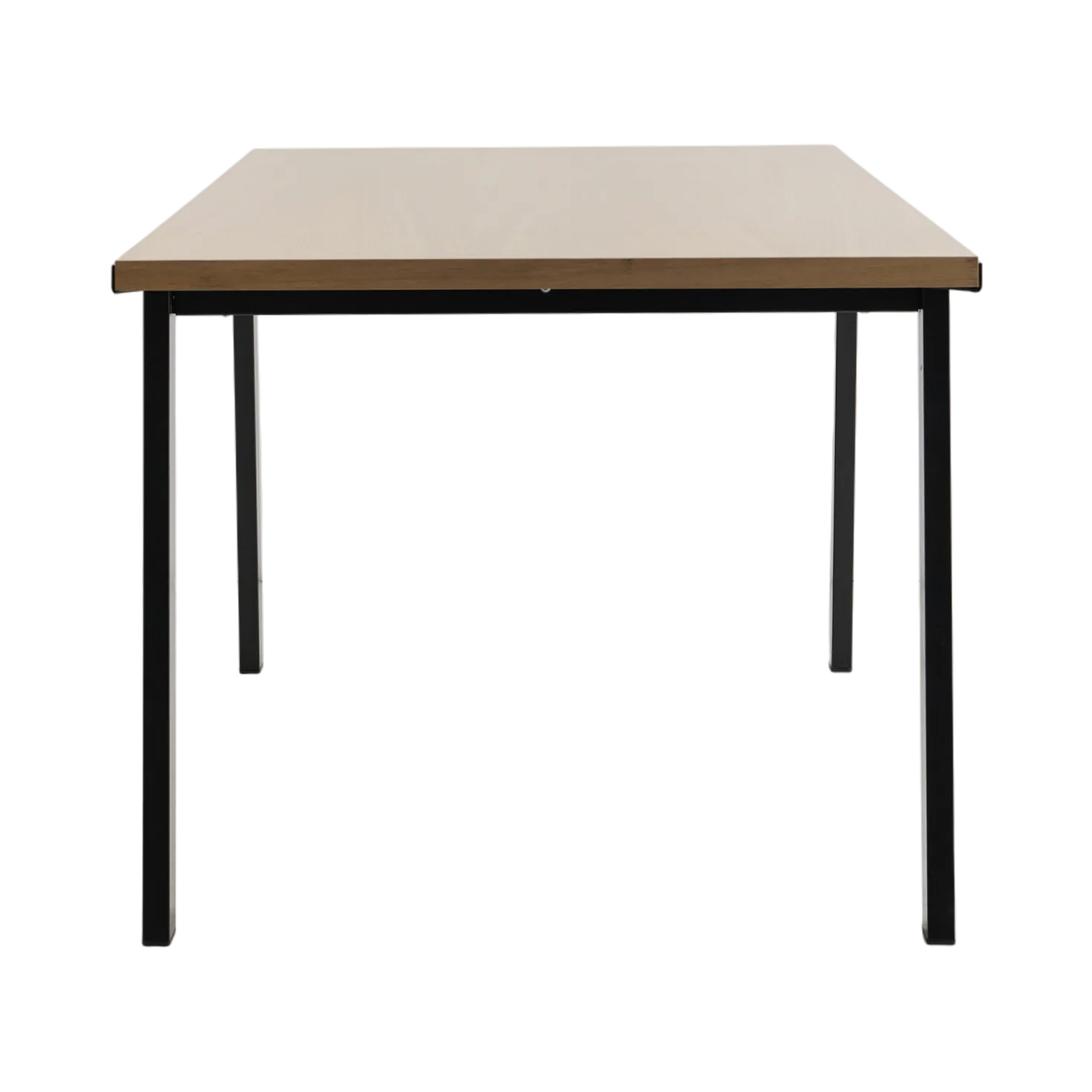 Table à manger rectangulaire bois pieds métal noir 6 personnes Drift