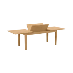 Table à manger rectangulaire extensible bois 6 à 10 personnes Albin