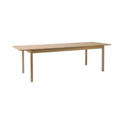Table à manger rectangulaire extensible décor bois 8 à 10 personnes Simon